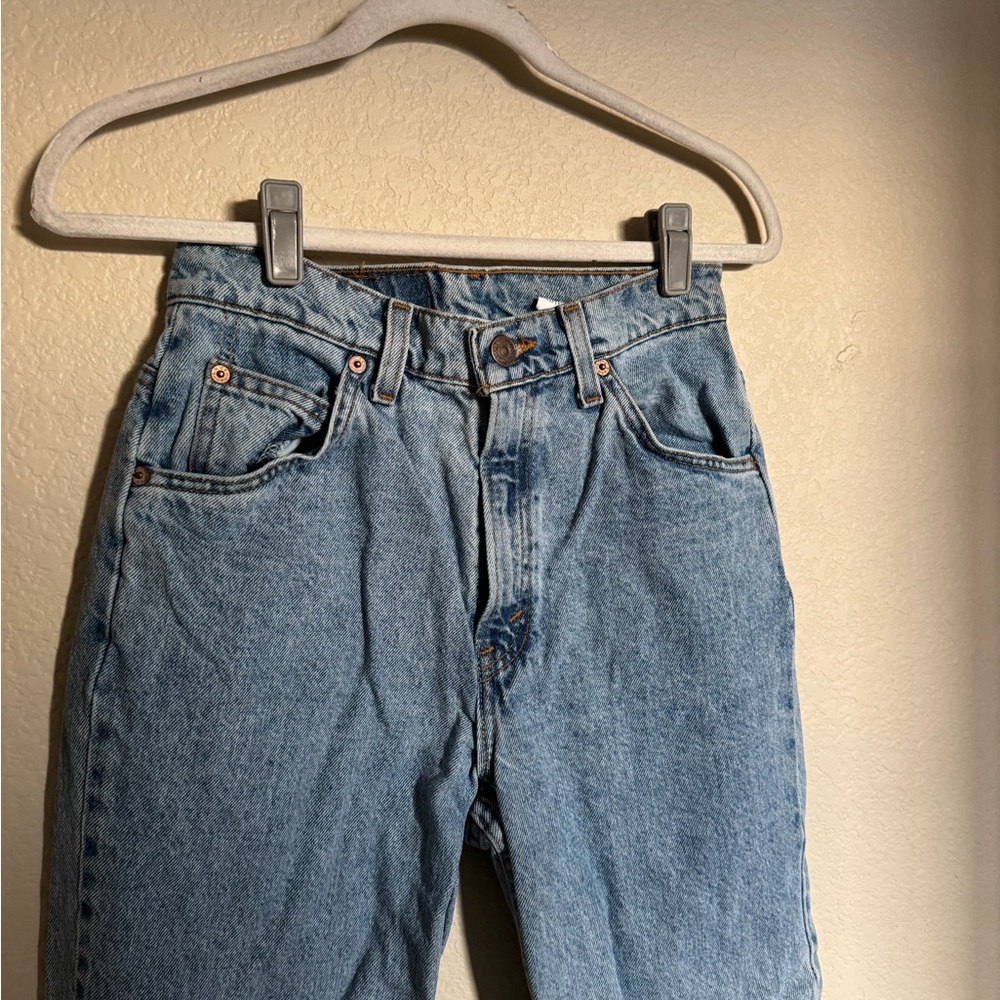 Vintage Orange Tab Levi's 921 Slim Fit Tapered LegDenim Jeans Sz‎ 8 - Picture 6 of 8